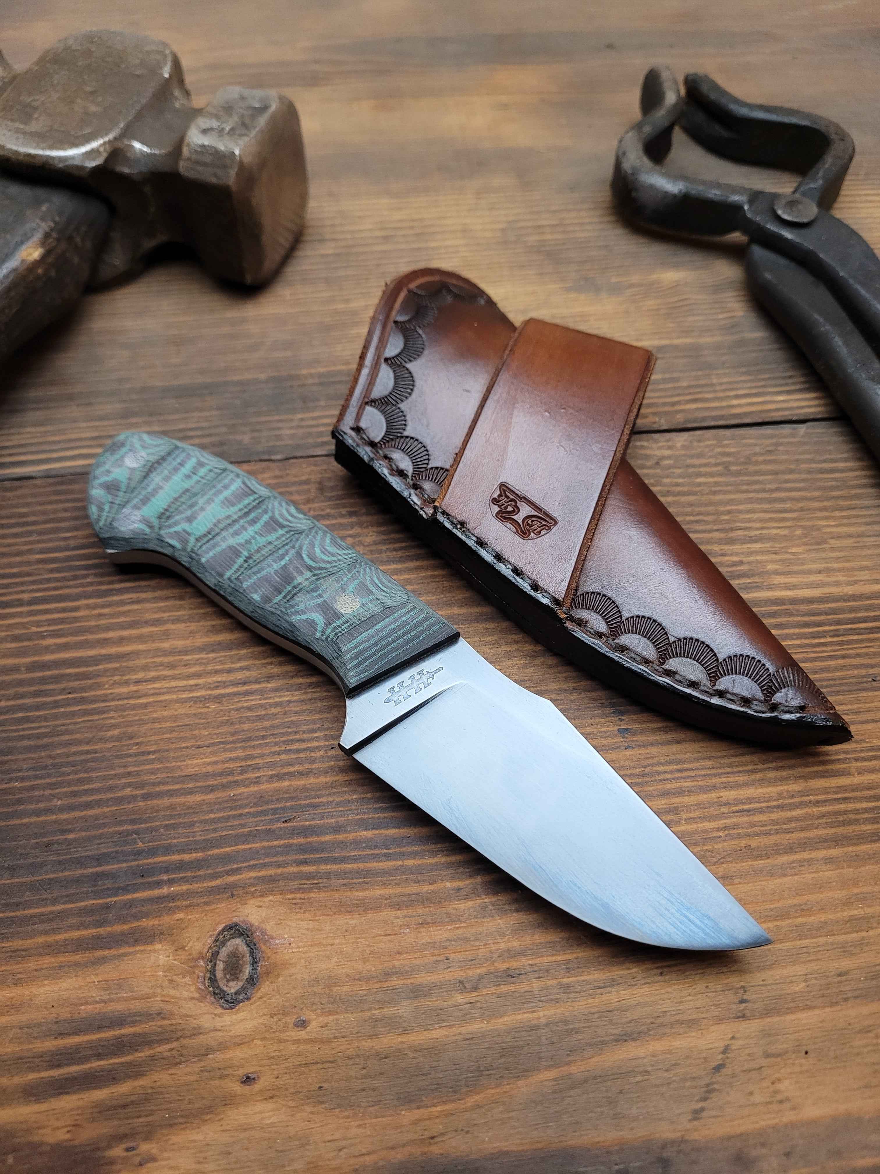 Honey Badger with Micarta Handle Green/Black